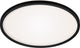 Briloner slim - Plafoniera LED - lampada da soffitto con retroilluminazione - 22 watt - 3000 lumen - 4000 Kelvin - bianco-nero