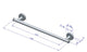 Plieger towel bar magnetic 430mm brushed