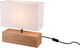 Rl vive tu realidad luminosa woody - lámpara de mesa - natural - excl. 1x e27 4,9 w - interruptor de cable