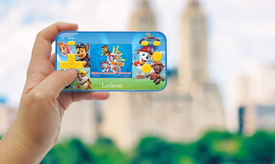 Console di gioco portatile Lexibook Paw Patrol Cyber Arcade® Pocket - schermo LCD a colori da 1,8'' 150 giochi inclusi 10 esclusivi giochi Paw Patrol