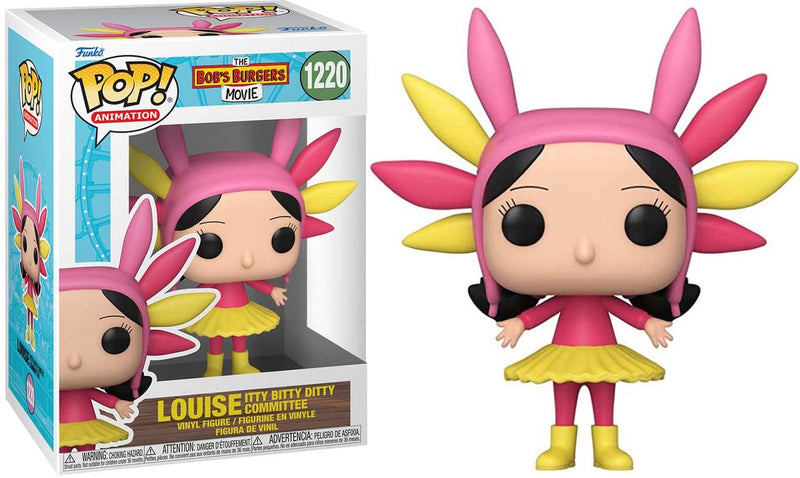 Funko la película pop de las hamburguesas de bob! figura vinilo orgullo louise itty bitty ditty comité 9 cm