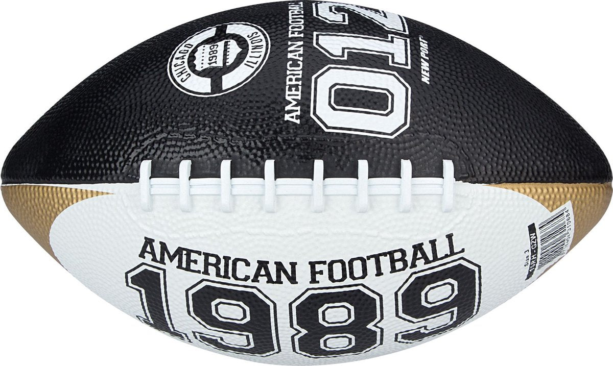 New port american football - mini - goud zwart wit