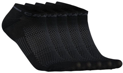 Calzini sportivi unisex Craft Active Shaftless, confezione da 5 - neri