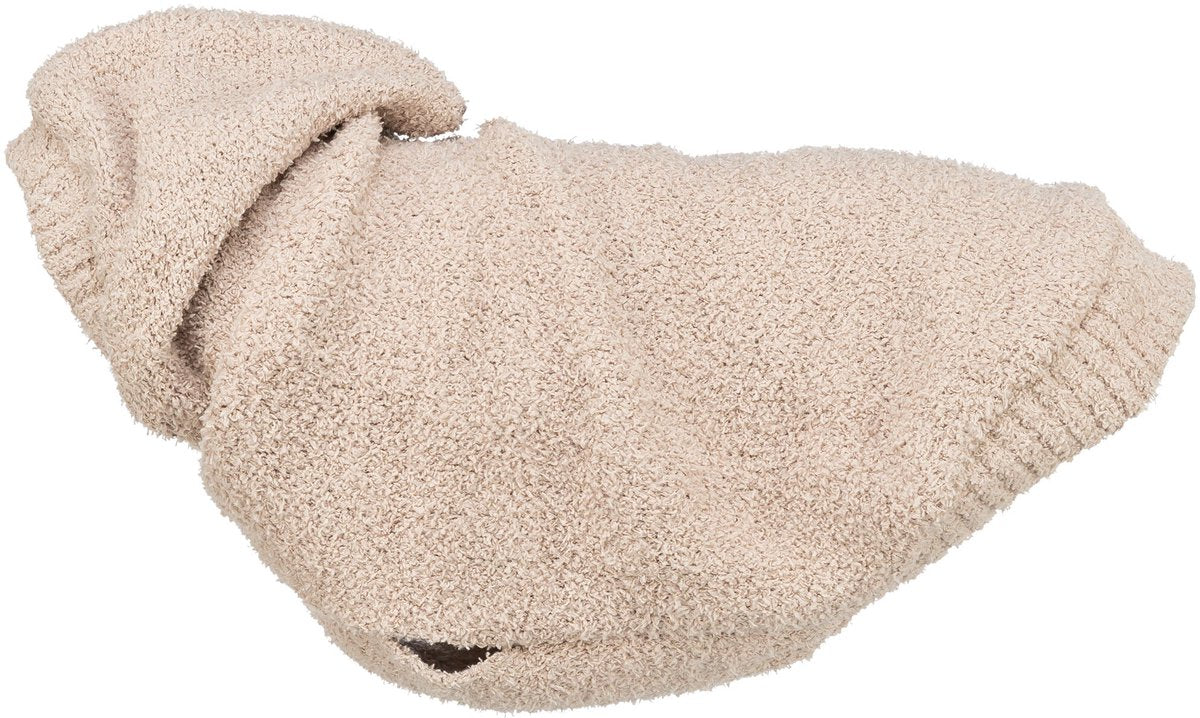 Trixie suéter para perros - sudadera con capucha arena 36cm - capucha cómoda, protección contra el viento y el frío