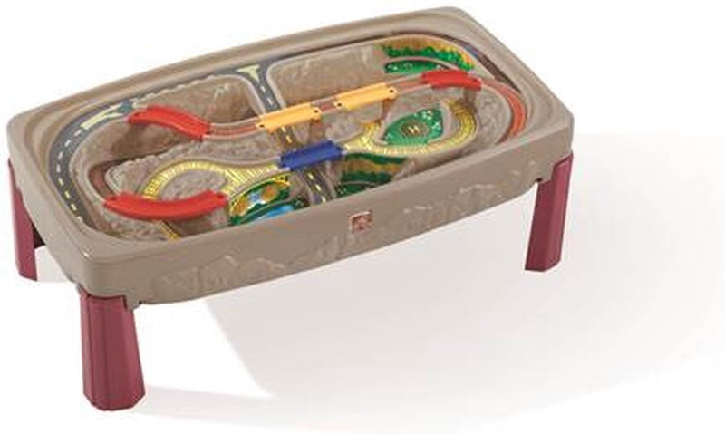 Mesa de tren Step2 Deluxe Grand Canyon con vía, accesorios de juego de tren - mesa de juegos de plástico