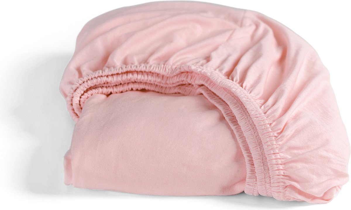 Cinderella - hoeslaken - tot 25 cm matrashoogte - jersey - 90x200 cm - roze