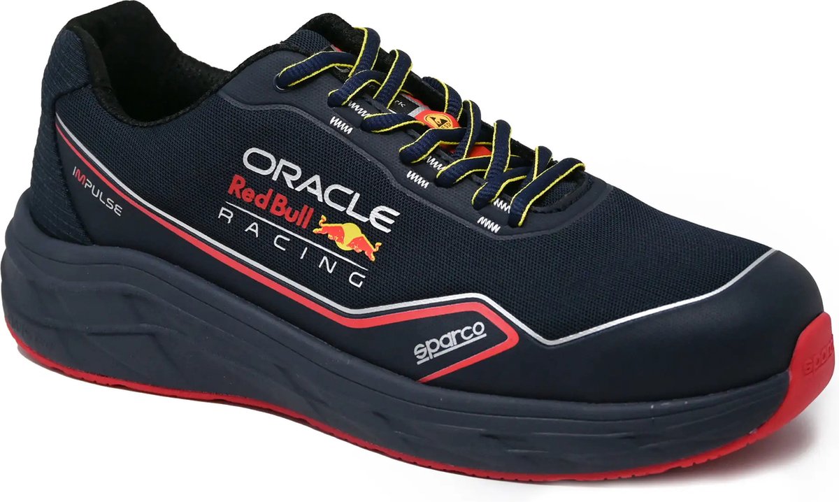 Sparco milton esd red bull s1ps veiligheidsschoen maat 44