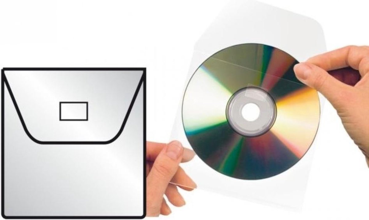 Djois 100 cd - dvd -rom enveloppen