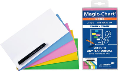 Legamaster magic chart notas 10x20cm surtido 250uds