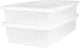Iris clearbox opbergbox - onder-het-bed - 30l - kunststof - transparant - set van 2