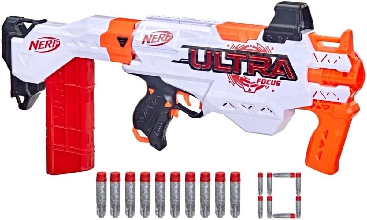 Nerf ultra focus blaster - blaster semiautomático con cargador desmontable