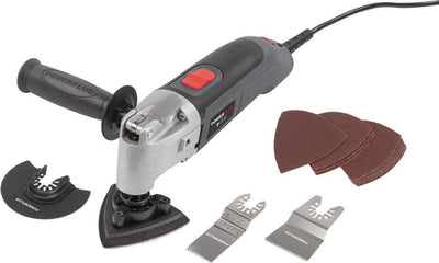 Multiherramienta oscilante powerplus powe80015 - multiherramienta 300w - hasta 44000 rpm - incl. 14 accesorios