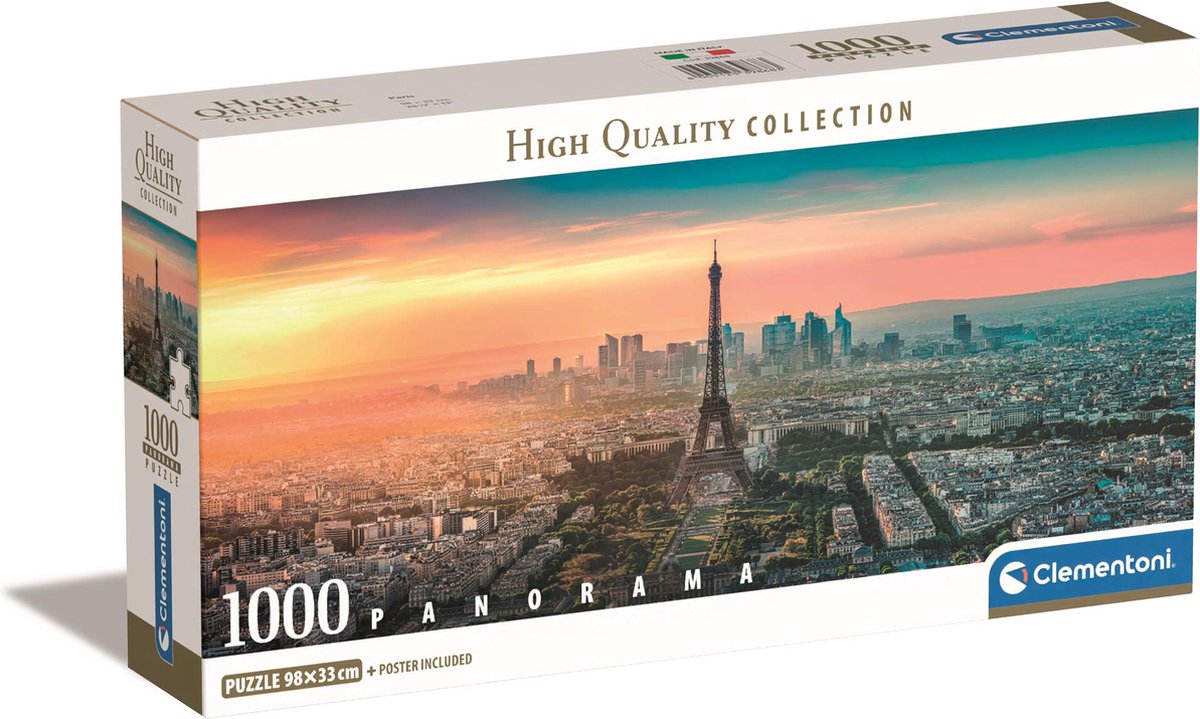 Clementoni panorama puzzel parijs, 1000st.