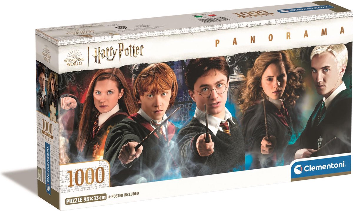 Clementoni - rompecabezas - 1000 piezas - panorama de harry potter