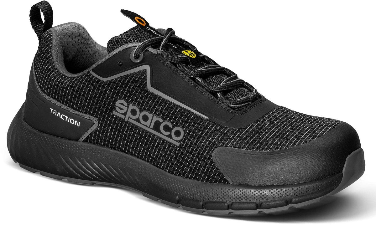 Sparco werkschoenen s1ps - traction fuji - zwart — black — 38