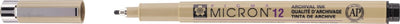 Penna Sakura Pigma Micron 12 nera