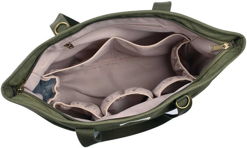 Béaba bolsa de pañales madrid - bolso de lactancia con 11 compartimentos - incluido cambiador compartimento isotérmico - beige - bolso de mano de 22 l - liquen seagrass (caqui)