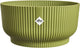 Elho vibes fold bowl 25 - ciotola per piante da interno - 100% plastica riciclata - ø 24,9 x h 12,1 cm - verde felce