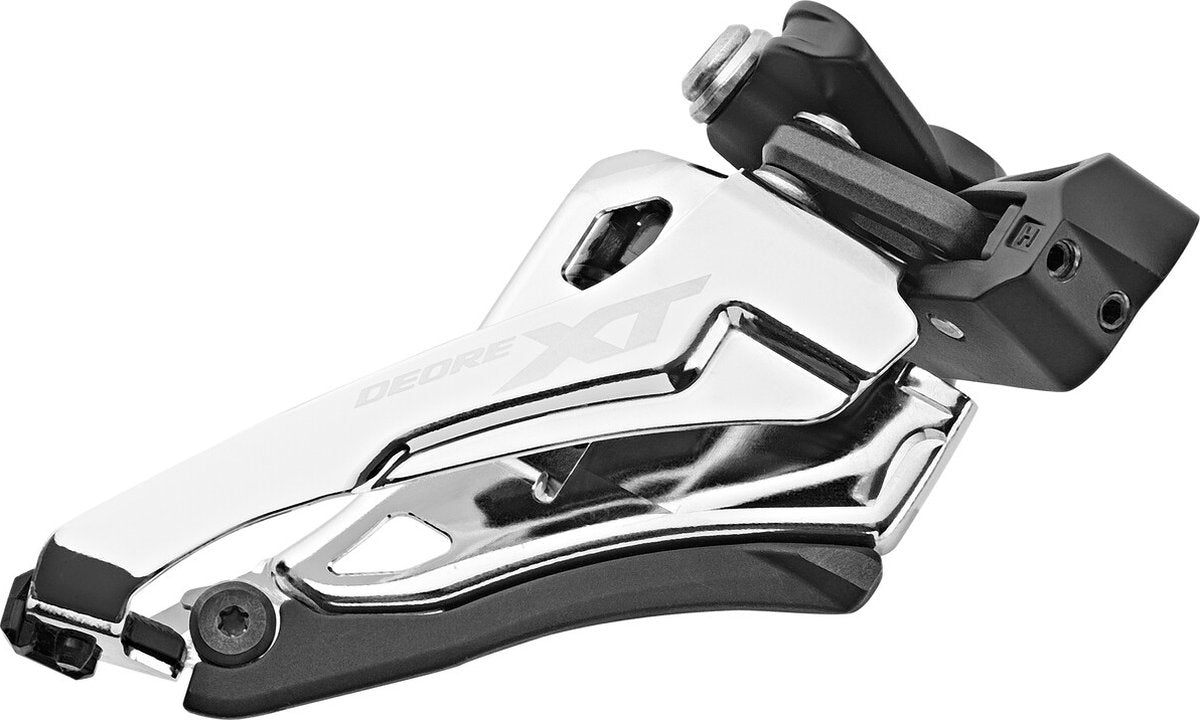 Deragliatore anteriore Shimano Deore Xt M8100 2x12 velocità con fascetta centrale
