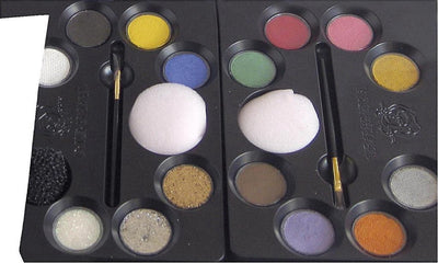 Eulenspiegel Schmink set con passo per passo, vari colori, 1 set