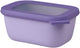Mepal - recipiente para alimentos circular multitazón - 750 ml - rectangular - lila intenso