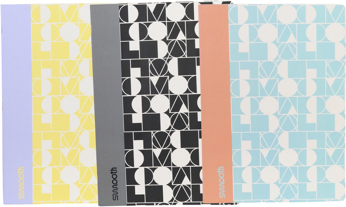 Cuaderno ancor liso a5 diamante 5mm 48 hojas 90 gramos encogimiento 4 piezas surtidas - an-113235-c
