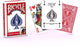 Bicycle ® bridge size french faces red - classic Belgian playing cards - premium quality