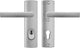 Herraje de seguridad Axa (curve plus) pantalla corta suelo de aluminio: mango-mango (modelo bloque) pc72 con núcleo de protección contra tracción skg***