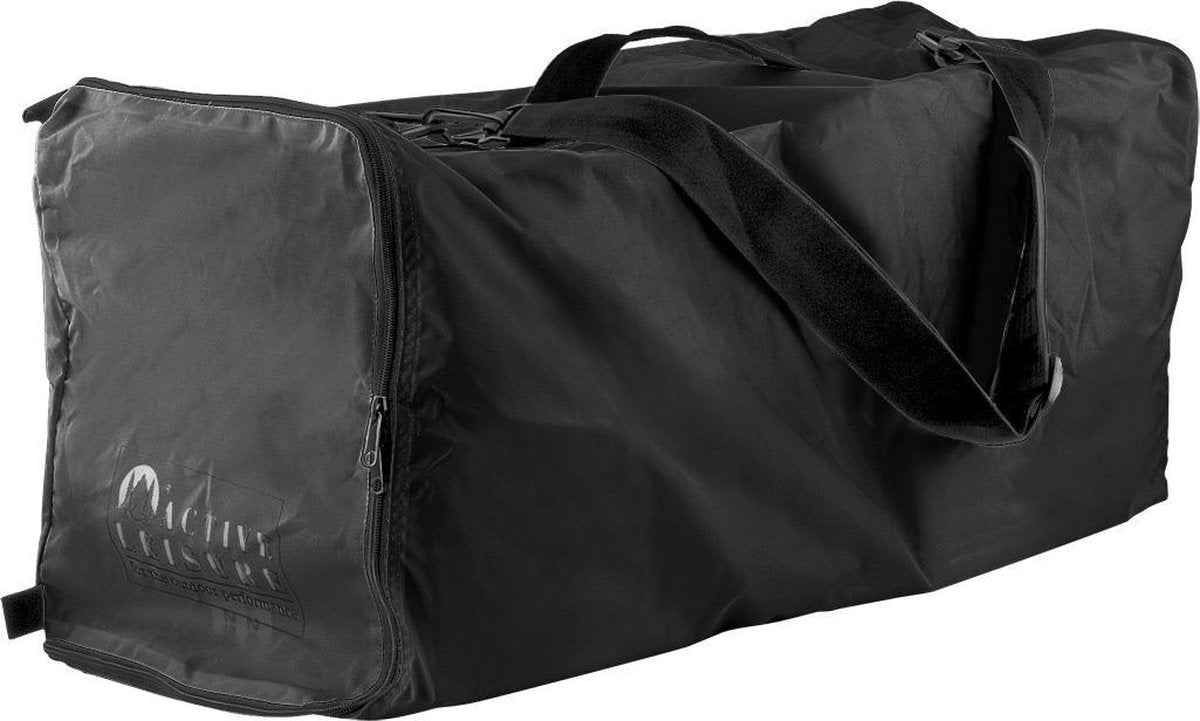 Mochila bolsa de vuelo con cubierta impermeable para ocio activo - 55-80 litros - negro