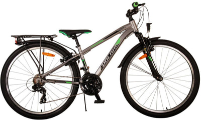 Volare Cross Children's Bicycle - Boys - 26 Inch - Gray - 18 gears - Two Hand brakes