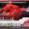 TOI-TOYS Fire Brigade Helicopter con luce e suono