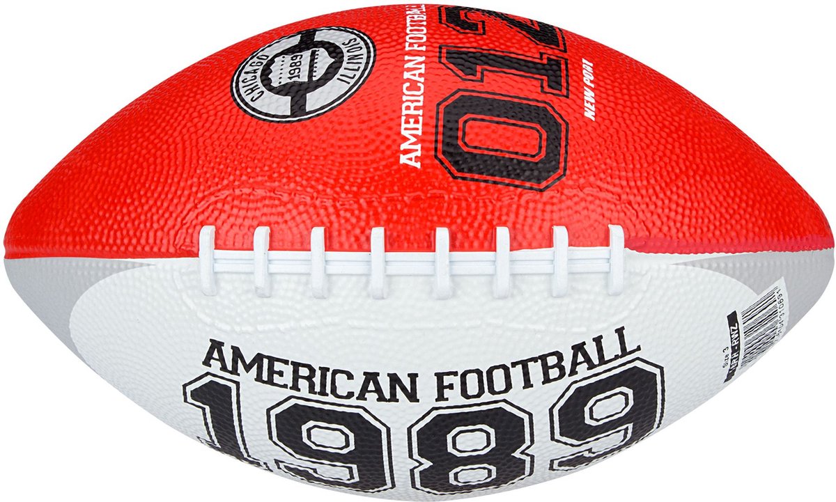 New port american football - mini - rood wit zwart