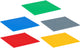 Placas de construcción para bloques de construcción Eddy Toys - 29784 - 16x1 - placa base compatible con los bloques de construcción más comunes - placa de construcción en rojo azul verde amarillo gris - placa base para construcciones
