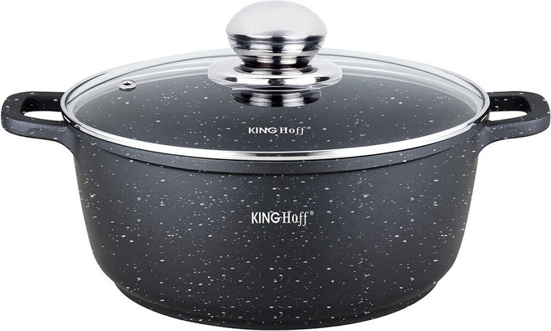 Kinghoff 1596 - sartén - con botón de aroma - 26 cm - 5,6 litros