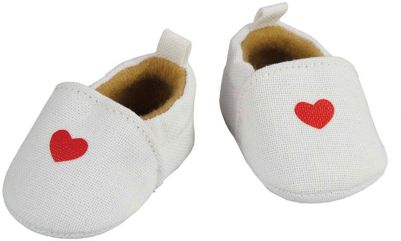 Pantoffel con corazón de Heless Doll, 38-45 cm