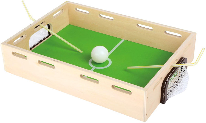 Juego de fútbol de vejiga de madera pequeña