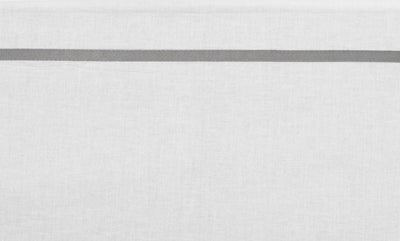 Sábana para cuna Meyco baby piping - gris - 100x150cm - 0,3 tog