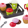 Écoiffier ecoiffier 100% chef cupcakes op dienlad speelset - 12dlg.