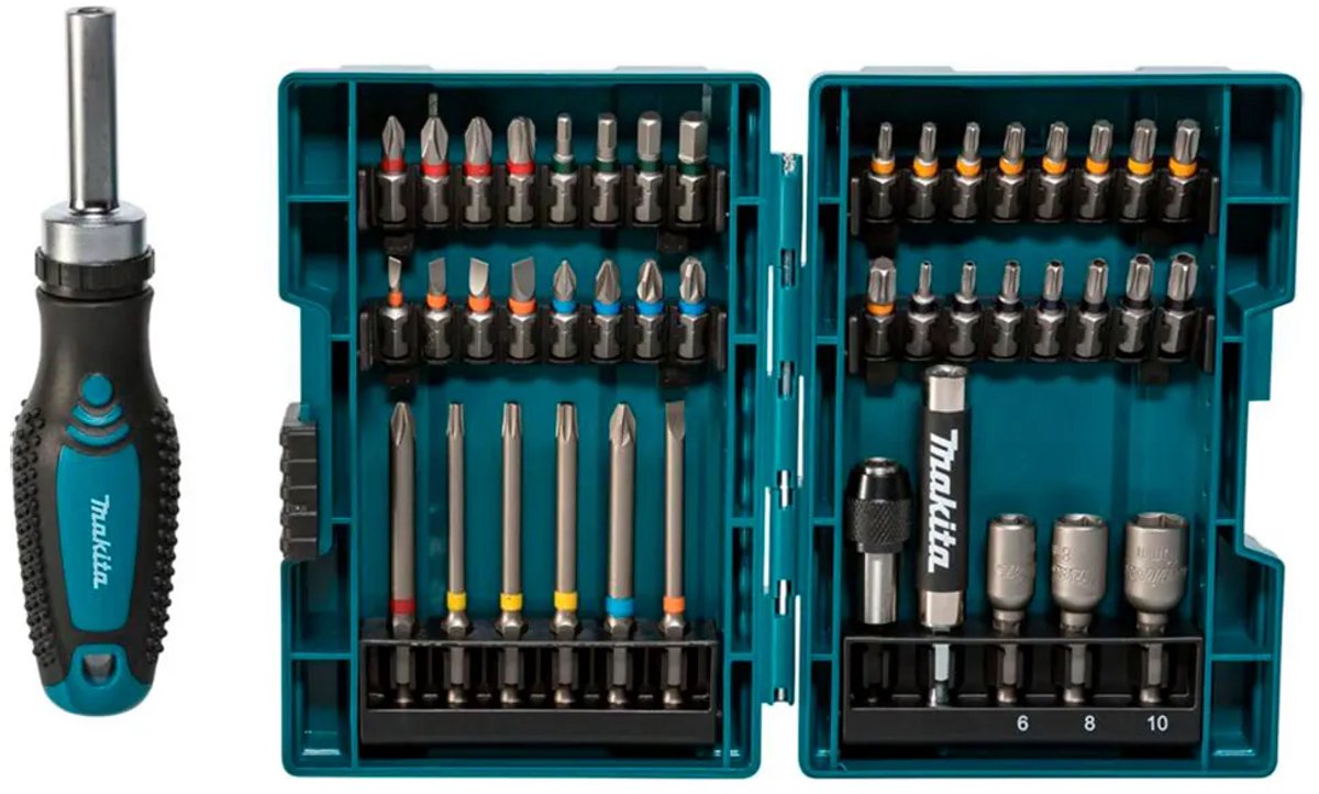 Makita coffret de cliquet et de tournevis 44 pieces - e-25096