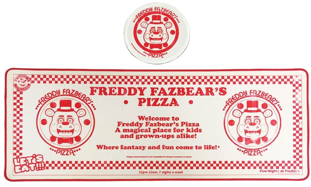 Fanattik cinco noches en freddy's desk pad posavasos papelería