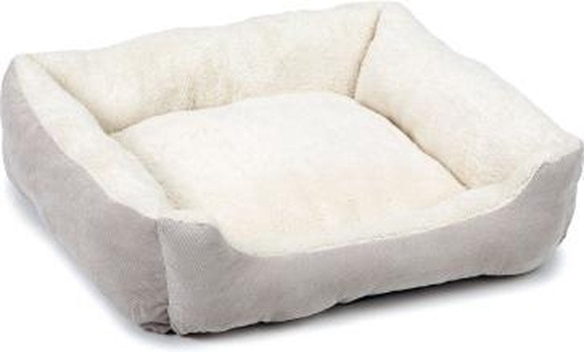 Beeztees mogina - cuccia per cani - peluche - grigio - 65x60x20 cm