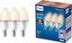 Philips smart lighting - kaarslamp 3-pack - slimme led-verlichting - warm- tot koelwit licht - e14 - 40w - mat - wi-fi
