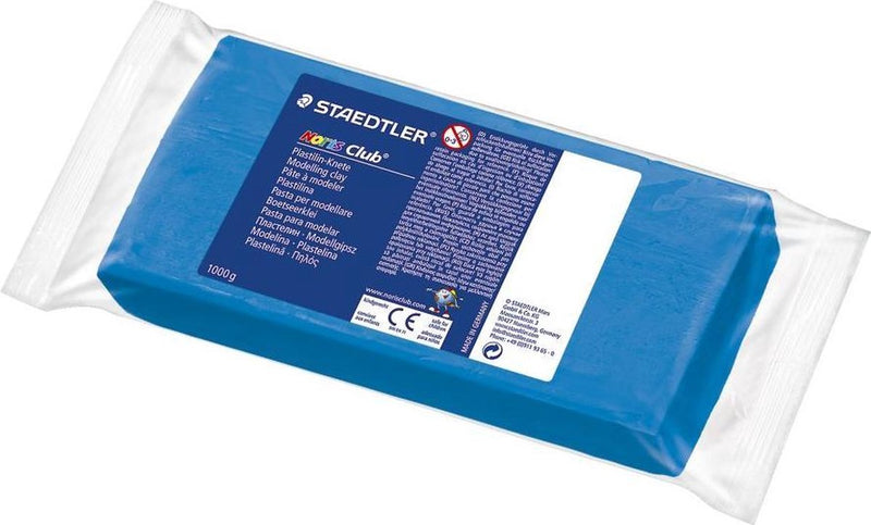 Arcilla de modelar Staedtler noris - bloque 1 kg azul