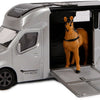 Kids Globe Die Cast Horse Truck con luce e grigio del suono