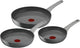 Tefal renew on - juego de sartenes - ø20 ø24 ø28 cm - sin pfas - cerámica - apta para inducción