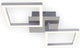 Struttura Briloner - lampada da soffitto - lampada da soffitto girevole - LED 16 watt - 1.200 lumen - 3.000 Kelvin - lampada da soffitto cromo-argento
