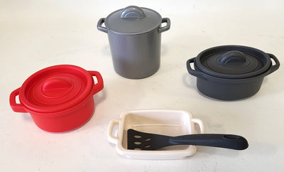 Ecoiffier 100% chef padelle e set da pranzo, 8dlg.