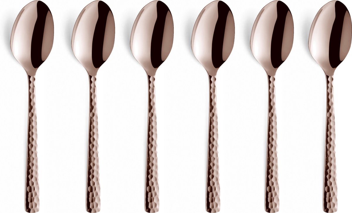 Amefa felicity - champán rosado - 6 cucharaditas - 6 cucharadas de café - apto para lavavajillas