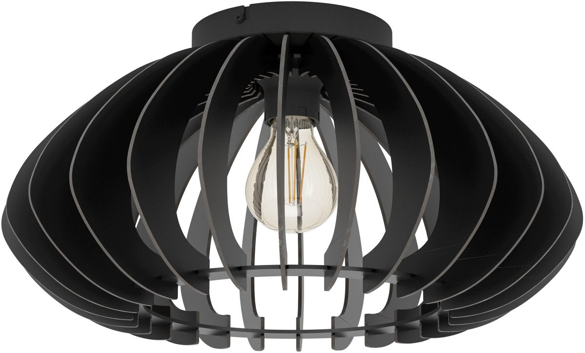 Lampada da soffitto Eglo cossano 3 - e27 - ø 45 cm - nero