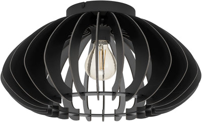 Eglo cossano 3 lámpara de techo - e27 - ø 45 cm - negro